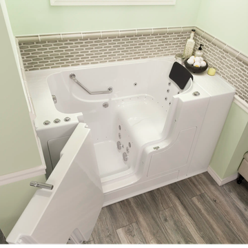 Gelcoat Premium Series 30 x 52 -Inch Walk-in Tub With Combination Air Spa and Whirlpool Systems - Left-Hand Drain by American Standard - view 5