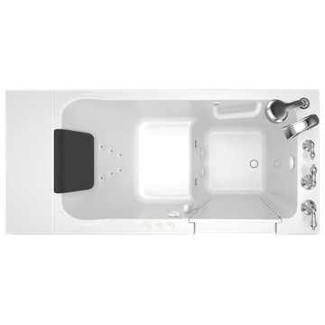 Acrylic Luxury Series 28 x 48-Inch Walk-in Tub With Combination Air Spa and Whirlpool Systems - Right-Hand Drain With Faucet by American Standard - view 3
