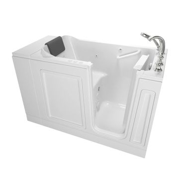 Acrylic Luxury Series 28 x 48-Inch Walk-in Tub With Combination Air Spa and Whirlpool Systems - Right-Hand Drain With Faucet by American Standard - view 4