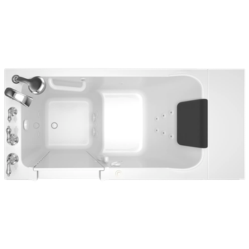 Acrylic Luxury Series 28 x 48-Inch Walk-in Tub With Whirlpool System - Left-Hand Drain With Faucet by American Standard - view 3