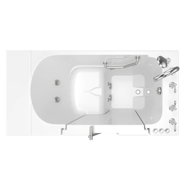 Gelcoat Premium Series 30 in. x 52 in. Outward Opening Door Walk-In Bathtub with Air Spa and Whirlpool system by American Standard - view 7