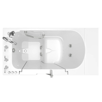 Gelcoat Value Series 30 x 52 -Inch Walk-in Tub With Combination Air Spa and Whirlpool Systems - Left-Hand Drain With Faucet by American Standard - view 3
