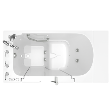 Gelcoat Premium Series 30 in. x 52 in. Outward Opening Door Walk-In Bathtub with Air Spa and Whirlpool system by American Standard - view 5