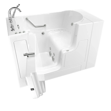 Gelcoat Premium Series 30 in. x 52 in. Outward Opening Door Walk-In Bathtub with Air Spa and Whirlpool system by American Standard - view 7