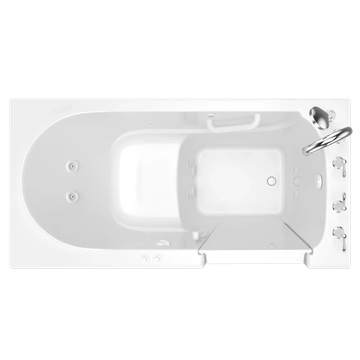 Gelcoat Value Series 30x60 Inch Walk-In Bathtub with Combination Air Spa and Whirlpool Massage System - Right Hand Door and Drain by American Standard - view 8