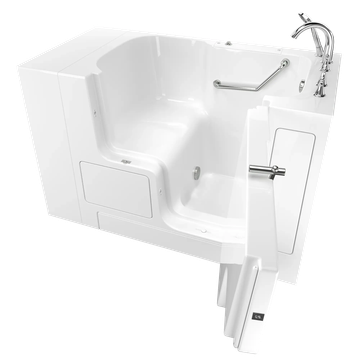 Gelcoat Premium Series 32 in. x 52 in. Outward Opening Door Walk-In Bathtub by American Standard - view 6