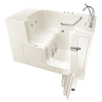 Gelcoat Premium Series 32 in. x 52 in. Outward Opening Door Walk-In Bathtub with Air Spa and Whirlpool system by American Standard - view 3