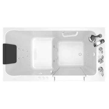 Acrylic Luxury Series 32 x 60 -Inch Walk-in Tub With Combination Air Spa and Whirlpool Systems - Right-Hand Drain With Faucet by American Standard - view 7