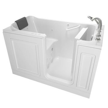 Acrylic Luxury Series 32 x 60 -Inch Walk-in Tub With Combination Air Spa and Whirlpool Systems - Right-Hand Drain With Faucet by American Standard - view 8