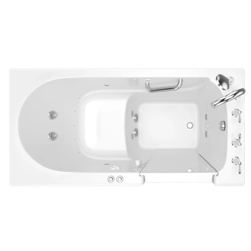 Gelcoat Value Series 60x30-Inch Walk-In Bathtub with Combination Whirlpool and Air Spa System - Right Hand Door and Drain by American Standard - view 8