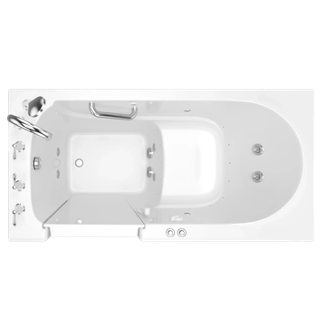 Gelcoat Value Series 60x30-Inch Walk-In Bathtub with Combination Whirlpool and Air Spa System - Left Hand Door and Drain by American Standard - view 8