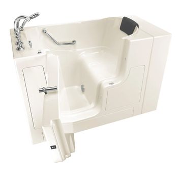Gelcoat Premium Series 30 x 52 -Inch Walk-in Tub With Soaker System - Left-Hand Drain With Faucet by American Standard - view 4