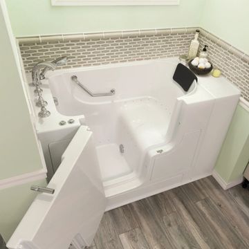 Gelcoat Premium Series 30 x 52 -Inch Walk-in Tub With Air Spa System - Left-Hand Drain With Faucet by American Standard - view 6