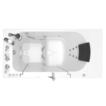 Gelcoat Premium Series 30 x 52 -Inch Walk-in Tub With Combination Air Spa and Whirlpool Systems - Left-Hand Drain With Faucet by American Standard - view 4