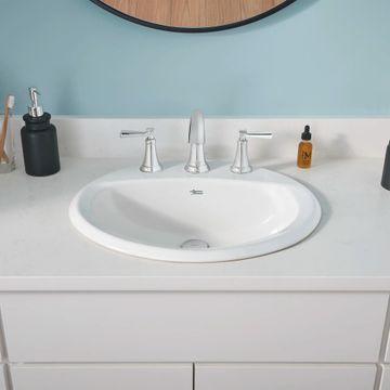Reliant Oval Drop-In Bathroom Sink, 8 in. Widespread Holes by American Standard - view 5