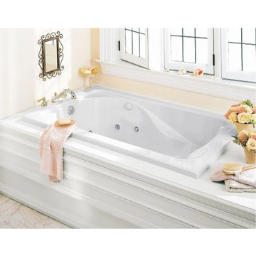 Cadet 60 x 42-Inch Drop-In Bathtub With Hydromassage System by American Standard - view 5