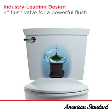 Champion 4 One-Piece 1.6 gpf/6.0 Lpf Standard Height Elongated Toilet With Seat by American Standard - view 7