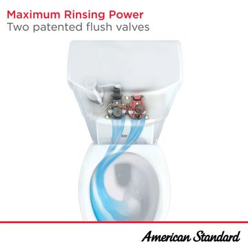 VorMax Two-Piece 1.28 gpf/4.8 Lpf Chair Height Elongated Toilet Less Seat by American Standard - view 9