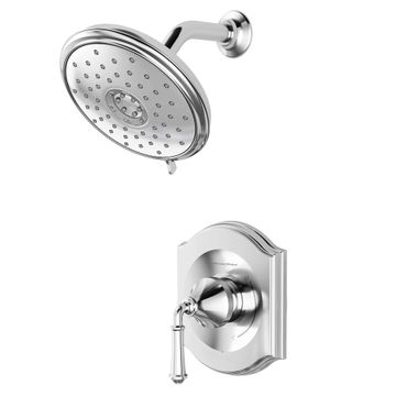 Portsmouth 1.8 GPM Shower Trim Kit with Water-Saving Showerhead and Double Ceramic Pressure Balance Cartridge with Lever Handle by American Standard - view 5