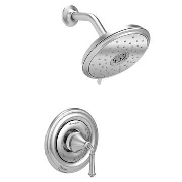 Portsmouth 1.8 GPM Round Shower Trim Kit with Water-Saving Showerhead and Double Ceramic Pressure Balance Cartridge with Lever Handle by American Standard - view 3