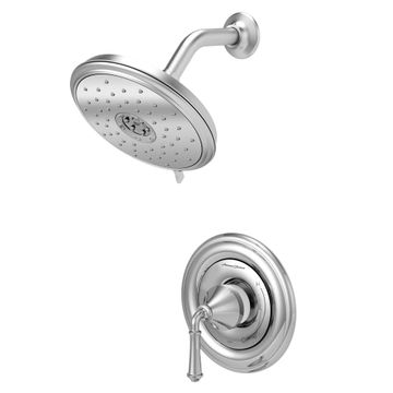 Portsmouth 1.8 GPM Round Shower Trim Kit with Water-Saving Showerhead and Double Ceramic Pressure Balance Cartridge with Lever Handle by American Standard - view 4