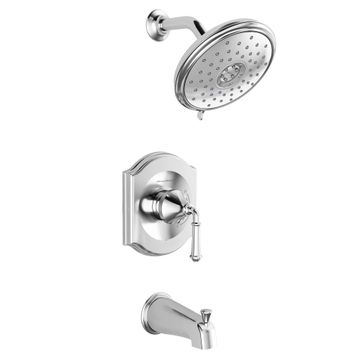 Portsmouth 1.8 GPM Tub and Shower Trim Kit with Water-Saving Showerhead and Double Ceramic Pressure Balance Cartridge with Lever Handle by American Standard - view 3