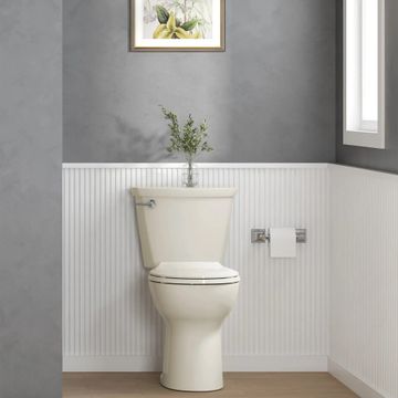 Cadet 12 in. Rough In 2-Piece 1.28 GPF/4.8LPF Single Flush Chair Height Round Front Antimicrobial Toilet with Slow Close Antimicrobial Seat by American Standard - view 9