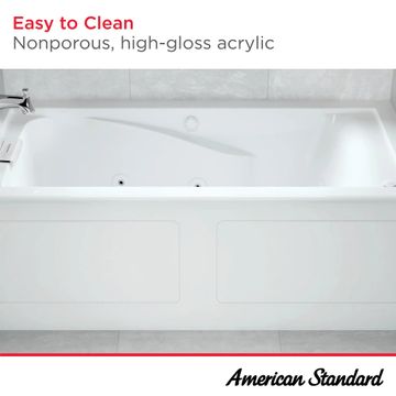 Mainstream 60in x 32in 6-Jet Drop-In Whirlpool Tub by American Standard - view 9