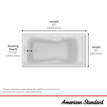 EverClean 60x32 inch Whirlpool with Apron by American Standard - view 6