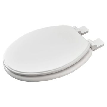 Moments Slow-Close & Easy Lift-Off Round Front Wood Toilet Seat by American Standard - view 2