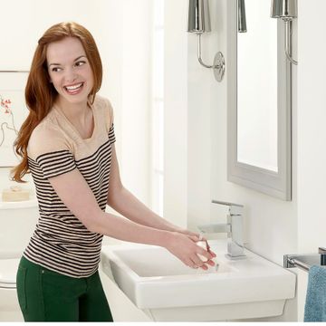 Boulevard Center Hole Only Pedestal Sink Top and Leg Combination by American Standard - view 2