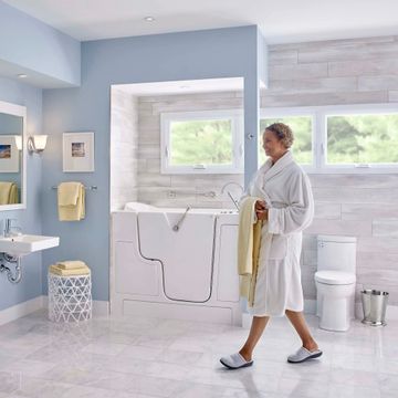 Boulevard One-Piece 1.28 gpf/4.8 Lpf Chair Height Elongated Toilet With Seat by American Standard - view 4