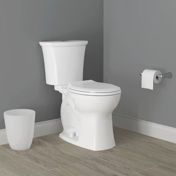 Edgemere 1.6 GPF/6.0 LPF 1.1 GPF/4.1 LPF Dual Flush Elongated-Front Toilet with Seat by American Standard - view 5