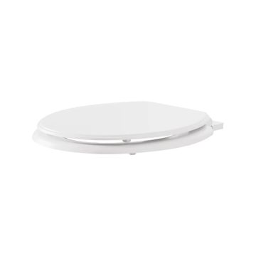 Moments Slow-Close & Easy Lift-Off Round Front Wood Toilet Seat by American Standard - view 4