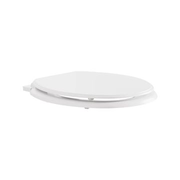 Moments Slow-Close & Easy Lift-Off Round Front Wood Toilet Seat by American Standard - view 5