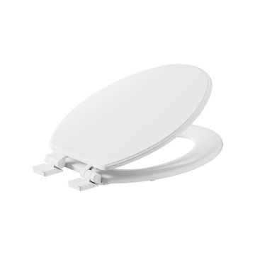 Moments Slow-Close & Easy Lift-Off Elongated Wood Toilet Seat by American Standard - view 5