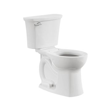 Edgemere Two-Piece 1.28 gpf/4.8 Lpf Chair-Height Round-Front 10 in. Rough Toilet Less Seat by American Standard - view 2