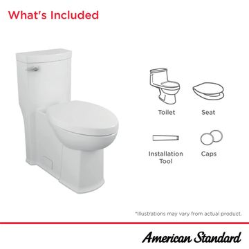Boulevard One-Piece 1.28 gpf/4.8 Lpf Chair Height Right-Hand Trip Lever Elongated Toilet With Seat by American Standard - view 4
