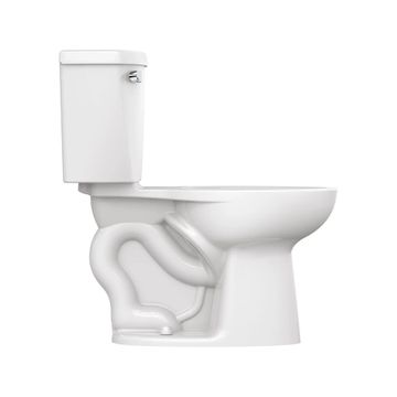 Cadet Two-Piece Pressure Assist 1.1 gpf/4.2 Lpf Chair Height Elongated EverClean Toilet by American Standard - view 6