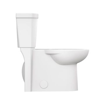 Clean 1.1 GPF/4.1 LPF 1.6 GPF/6.0 LPF Dual Flush Chair Height Elongated-Front 12-in. Rough-In Toilet with Seat by American Standard - view 4
