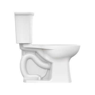 Edgemere Two-Piece Dual Flush 1.6 gpf/6.0 Lpf and 1.1 gpf/4.2 Lpf Chair-Height Elongated Toilet Less Seat by American Standard - view 2