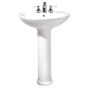 Cadet 4-Inch Centerset Pedestal Sink Top and Leg Combination by American Standard - view 2