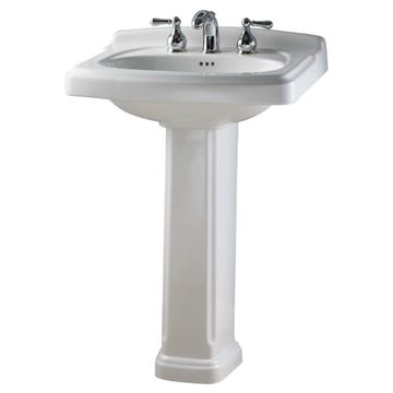 Portsmouth 8-Inch Widespread Pedestal Sink Top and Leg Combination by American Standard - view 3