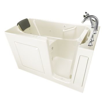 Gelcoat Premium Series 60x30 Inch Walk-In Bathtub with Dual Air Massage and Jet Massage System - Right Hand Door and Drain by American Standard - view 3