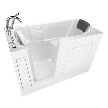 Gelcoat Premium Series 60x30 Inch Soaking Walk-In Bathtub - Left Hand Door and Drain by American Standard - view 2