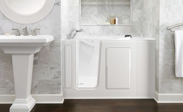 Gelcoat Premium Series 48x28 Inch Walk-In Bathtub with Air Massage System - Left Hand Door and Drain by American Standard - view 6