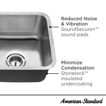 Danville 32 x 18-Inch Stainless Steel Double-Bowl Undermount Residential Kitchen Sink by American Standard - view 6