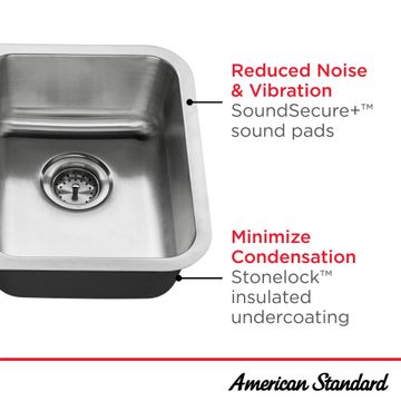 Danville 31 x 20-Inch Stainless Steel Undermount Double-Bowl Residential Kitchen Sink by American Standard - view 6