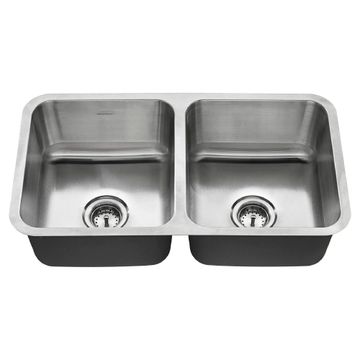 Danville 32 x 18-Inch Stainless Steel Double-Bowl Undermount Residential Kitchen Sink by American Standard - view 2