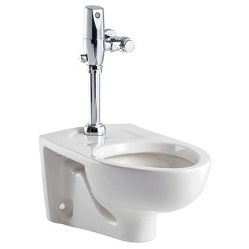 Afwall Millennium Wall-Hung EverClean Toilet System With Touchless Selectronic Piston Flush Valve, 1.28 gpf/4.8 Lpf by American Standard - view 2